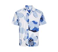JACK & JONES Herren Jprblapalma Resort Shirt S/S Sn Freizeithemd 12252948 ,Chambray Blue/Fit:relaxed Fit ,M