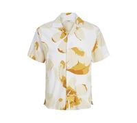 JACK & JONES Herren Jprblapalma Resort Shirt S/S Sn Freizeithemd 12252948 ,Mineral Yellow/Fit:relaxed Fit ,L