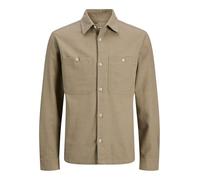 JACK & JONES Herren Jprblurayle Linen Bl. Solid Ls Shirt Sn Jprblurayle Linen Bl. Solid Ls Shirt Sn (1er Pack)