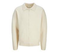 JACK&JONES Herren Jprccfox Knit Zip Cardigan Strickjacke, Cloud Dancer, Large