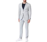 JACK & JONES Herren Jprfranco Check Suit Sn, Light Gray/Checks:super Slim Fit, 46