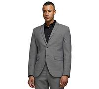 JACK & JONES Herren Jprsolaris Blazer Noos Anzugjacken, Light Grey Melange, 56