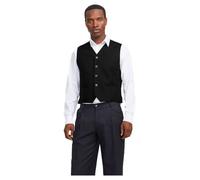 JACK & JONES Herren Jprtheo Waistcoat Noos, Black, 46 cm