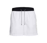 JACK&JONES Herren JPSTFIJI JJSWIM Black Tape LY SN Badeshorts, White, 50