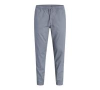 Schlupfhose JACK & JONES "JPSTGORDON DYLAN JOGGER", Herren, Gr. M, N-Gr, grau (turbulence), Web, Obermaterial: 98% Baumwolle, 2% Elasthan, unifarben, regular fit lang, Hosen Schlupfhose, Baumwollmisch