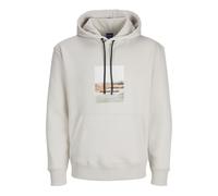 JACK & JONES Herren Kapuzenpullover Gedruckt, Moonbeam,S