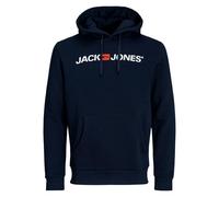 JACK & JONES Herren Kapuzenpullover Hoodie Corp Old Logo Sweat Hood Noos Pls, Farbe:Dunkelblau, Artikel:-Navy Blazer, Größe:5XL