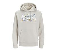 JACK & JONES Herren Kapuzenpullover Hoodie JJEJEFF Corp Logo - Regular Fit S-XXL