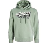 JACK & JONES Herren Kapuzenpullover Hoodie Sweat Tolk44 (L, 83 Grün)
