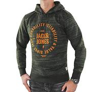 JACK & JONES Herren Kapuzensweater JCOJASO Sweat Hood - Camp (L, Grün (Rosin))