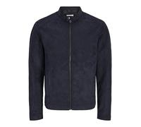 JACK & JONES Herren Kunstwildlederjacke 12261197,Jet Black,M