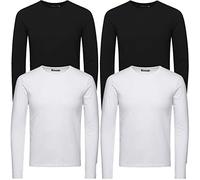 JACK & JONES Herren Langarmshirt 4er Pack hxl.1f Rundhals Basic LS Shirt Longsleeve Tee Core O-Neck(XXL, 4er Pack Mix #02)
