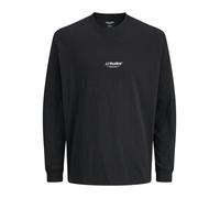 JACK & JONES Herren Langarmshirt JJESOHO Tee LS Crew Neck - Relaxed Fit
