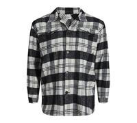 Jack & Jones Herren Plus JOROLLIE Check Overshirt LS PLS T-Shirt, Navy Blazer, 3XL
