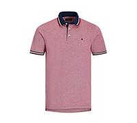 JACK & JONES Herren Poloshirt JJEPAULOS - Relaxed Fit Plussize XXL-8XL Baumwolle, Größe:6XL, Farbe:Rio Red PS 12143859