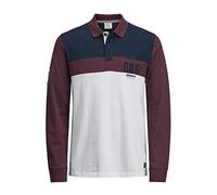JACK & JONES Herren Poloshirt Jorrichie Polo (XL, Rot (Sassafras Fit:REG))