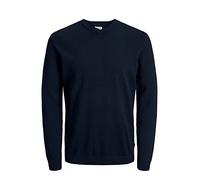 JACK & JONES Herren Pullover JjeBasic V-Ausschnitt Strickpulli Oberteil Regular, Farbe:Dunkelblau, Größe:S