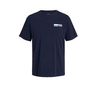 JACK & JONES Herren Rundhals T-Shirt JJECORP Logo - Regular Fit S M L XL XXL, Größe:M, Farbe:Navy Blazer P4 Small Print 12233999