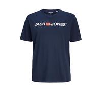 JACK & JONES Herren Rundhals T-Shirt JJECORP Logo - Slim Fit Plussize XXL-8XL, Größe:5XL, Farbe:Navy Blazer 12184987