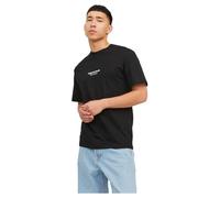 JACK & JONES Herren Rundhals T-Shirt JORVESTERBRO - Regular Fit S M L XL XXL, Größe:L, Farbe:Black 12240121