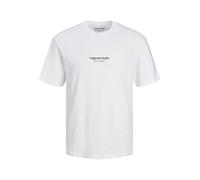 JACK & JONES Herren Rundhals T-Shirt JORVESTERBRO - Regular Fit S M L XL XXL, Größe:L, Farbe:Bright White 12240121