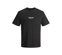 JACK & JONES Herren Rundhals T-Shirt JORVESTERBRO - Regular Fit S M L XL XXL, Größe:S, Farbe:Black 12240121