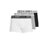 JACK & JONES Herren Sense Trunks 3-pack Boxershorts,Light Grey Melange,XL