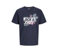 JACK & JONES Herren Shirt Kurzarmshirt T-Shirt JJJAXON Tee SS Crew Neck LN