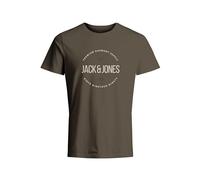 JACK & JONES Herren Shirt Kurzarmshirt T-Shirt Tee Crew Neck, Farbe:Grün, Artikel:-sea Turtle, Größe:S
