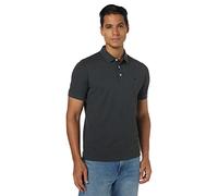 Jack & Jones Herren Slim Fit Polo Shirt JJEPAULOS Uni Sommer Hemd Kragen Kurz Arm Basic Pique Cotton, Dark Grey Melange/Detail:tonal/Black/Slim , S