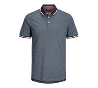 Jack & Jones Poloshirt PAULOS Regular Fit Kurzarm Jeansblau Größe M