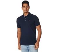Jack & Jones Herren Slim Fit Polo Shirt JJEPAULOS Uni Sommer Hemd Kragen Kurz Arm Basic Pique Cotton, Farben:Dunkelblau-2, Größe:XL