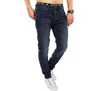JACK & JONES Herren Slim/Straight Fit Jeans Tim Original AGI 010 (38W / 32L, Dark Blue Denim)