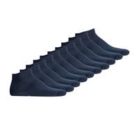 JACK&JONES Herren Sneakersocken 10er Pack - JACDONGO SOCKS, One Size Marineblau 40-46