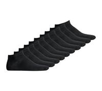 JACK&JONES Herren Sneakersocken 10er Pack - JACDONGO SOCKS, One Size Schwarz 40-46
