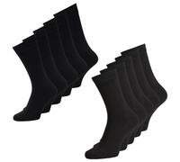 JACK & JONES Herren Socken 10er Pack Schwarz, Blau, Dunkelgrau, Hellgrau (DE/NL/SE/PL, Alphanumerisch, Einheitsgröße, Regular, Regular, Black/Navy Blue)