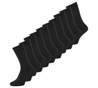 JACK&JONES Herren Socken Bambus 10er Pack - JACBASIC, One Size Schwarz / 40-46 40-46 Schwarz