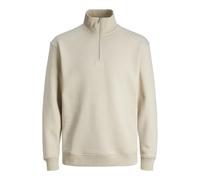 JACK & JONES Herren Stehkragen Pullover JJEBRADLEY - Relaxed Fit S M L XL XXL, Größe:M, Farbe:Moonbeam 12250747