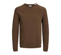 JACK & JONES Herren Strickpullover Rundhals Basic Langarm Sweater Baumwolle Shirt JJEHILL