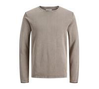 Jack & Jones Pullover Jjeleo Knit Rundhals 100% Baumwolle Crockery XL