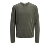 Jack & Jones Strickpullover Leo Knit - Rundhals, 100% Baumwolle, Regular Fit - Dusty Olive XXL