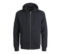 Jack & Jones Kapuzensweatjacke JJESTAR BASIC Herren Eingrifftaschen, angeraute Sweatware Schwarz XS