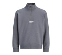JACK & JONES Herren Sweatshirt JJESOHO Sweat Quarter Zip - Relaxed Fit