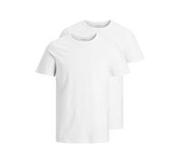 JACK & JONES Male T-Shirt 2er-Pack Einfarbig T-Shirt
