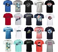 JACK & JONES Herren T-Shirt 3er 6er 9er Mix Pack Rundhals Tee Baumwollmix