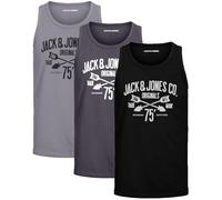 JACK & JONES Herren Tank-Tops Vielfältige Prints | Schmale Passform und atmungsaktive Baumwolle (3er Opt - 9 (3er Havka OPT3, OPT13, OPT5, L))