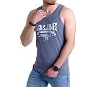 JACK & JONES Herren Tank-Tops Vielfältige Prints | Schmale Passform und atmungsaktive Baumwolle (Havka TT Opt 8, L)