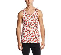 JACK & JONES Herren Top JORTROPICAL Tank SL Crew Neck, All Over Print, Gr. Large, Mehrfarbig (Cloud Dancer Fit:Melon AOP. Oversize)
