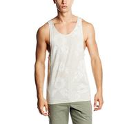 JACK & JONES Herren Top JORTROPICAL Tank SL Crew Neck, All Over Print, Gr. X-Large, Mehrfarbig (Treated White Fit:Melange. Sunflower AOP. Oversize)