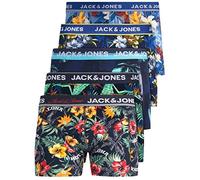 JACK & JONES Herren Unterhosen 5er Set/Pack Sale Männer Marken Boxershorts Weiss schwarz blau grau Shorts Trunks 95% Baumwolle S M L XL XXL (Farb Mix 7 M)